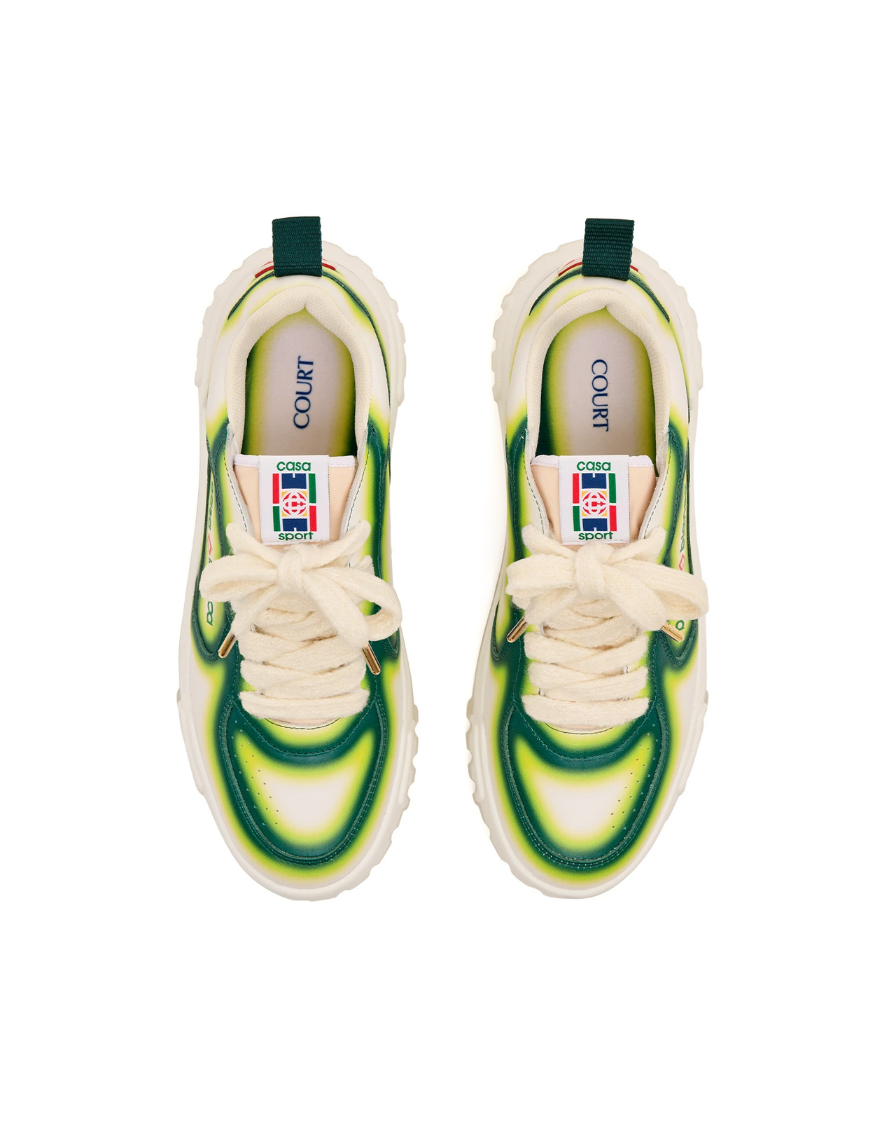 Men's Court Green Fade Sneaker | Casablanca Paris - 8