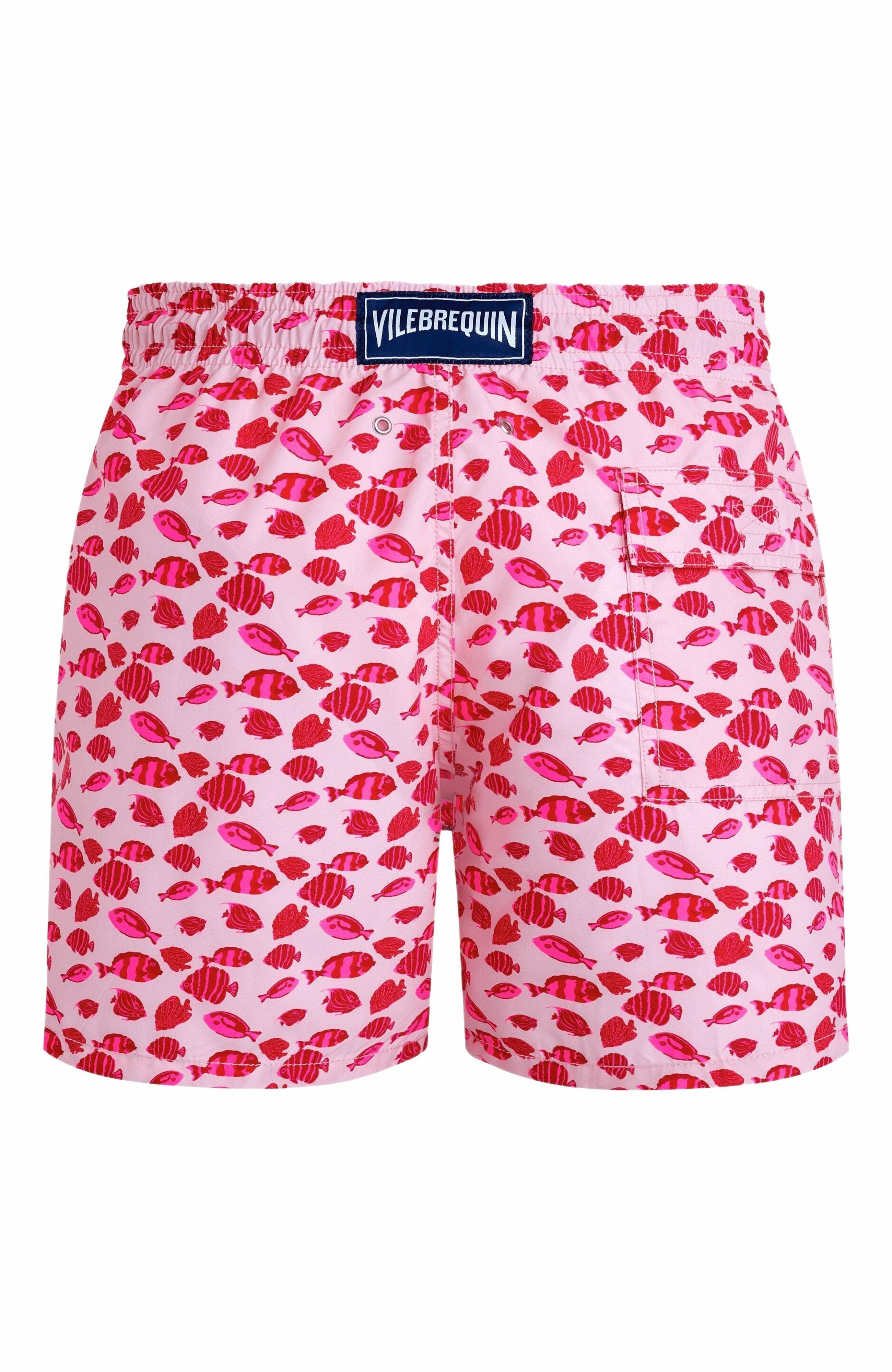 Vilebrequin Men's Fishy Dance Swim Trunks in Pivoine at Nordstrom - 3
