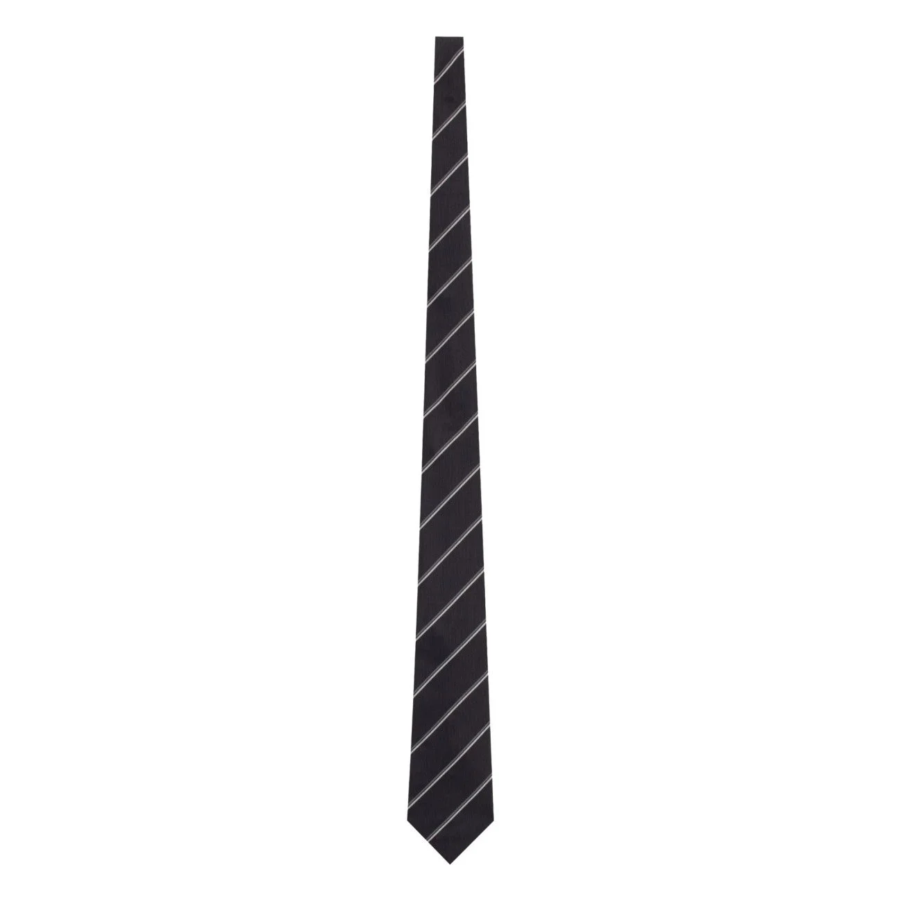 Saint Laurent Men Striped Wide Tie - 1