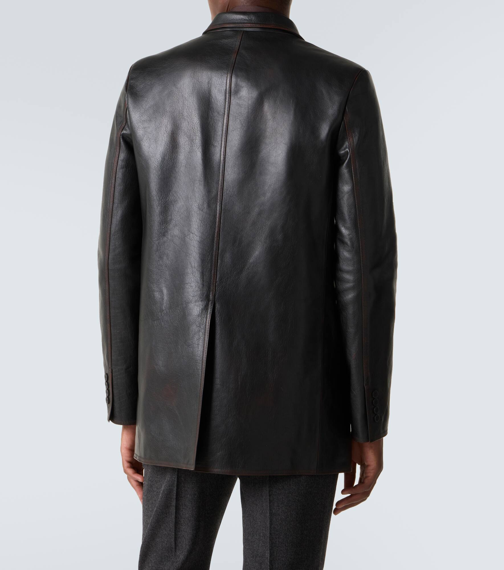 Leather blazer - 4