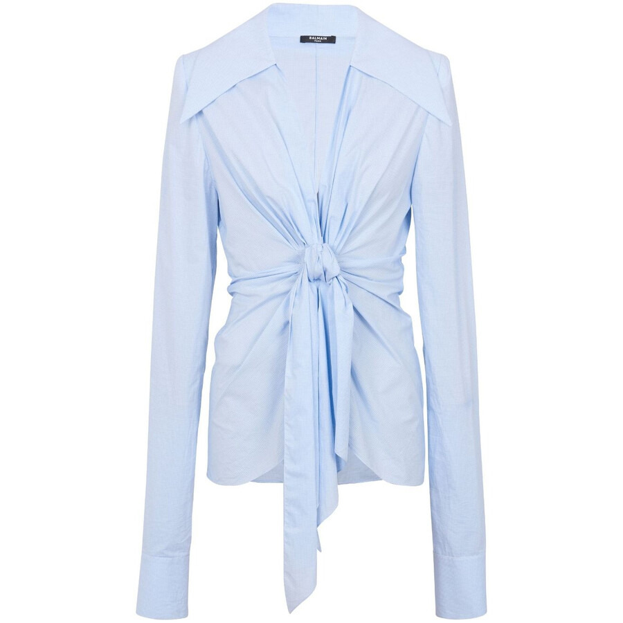 Balmain Gingham-Check Pattern Cotton Shirt - 5