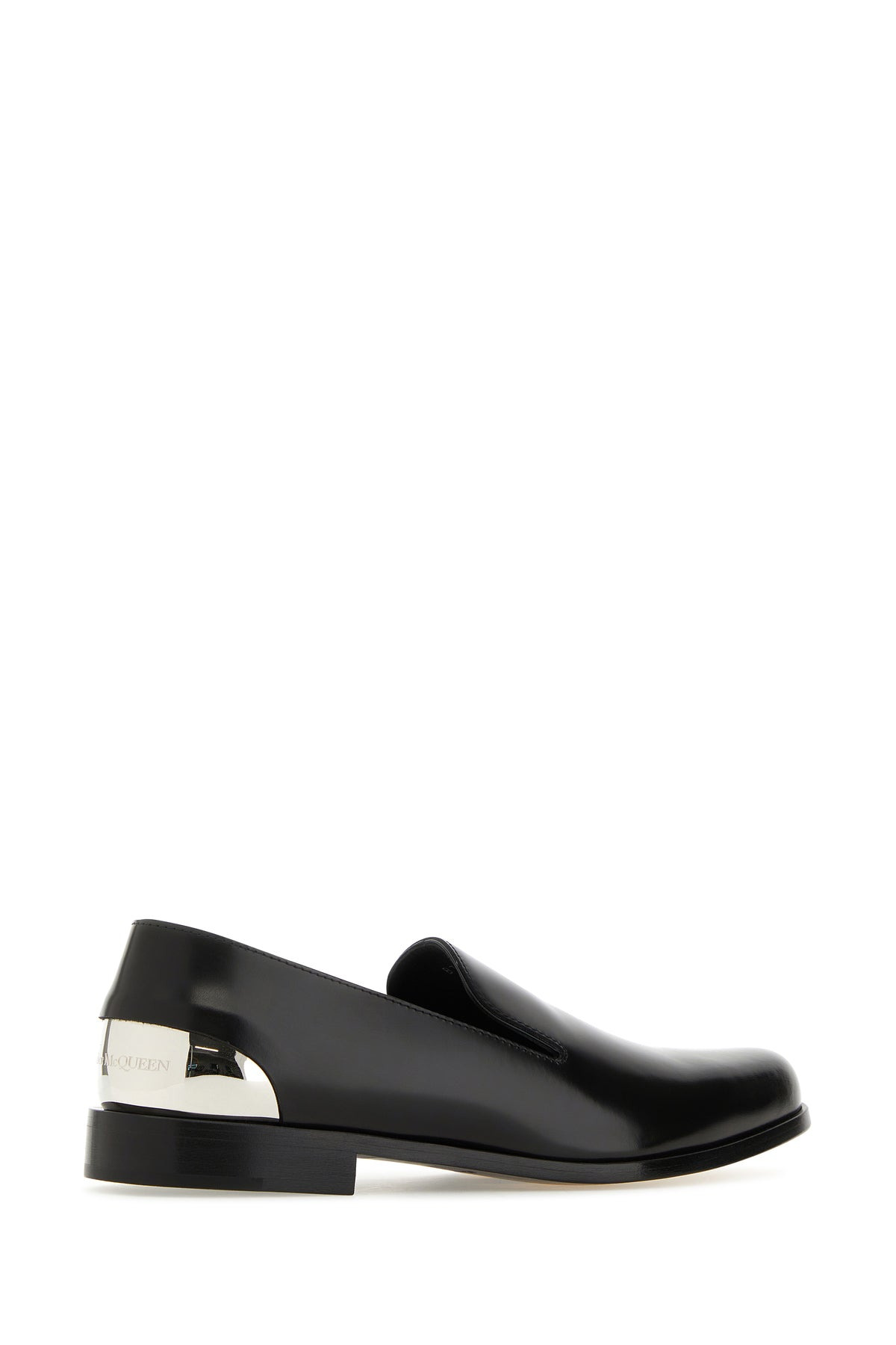 Black leather loafers - 3