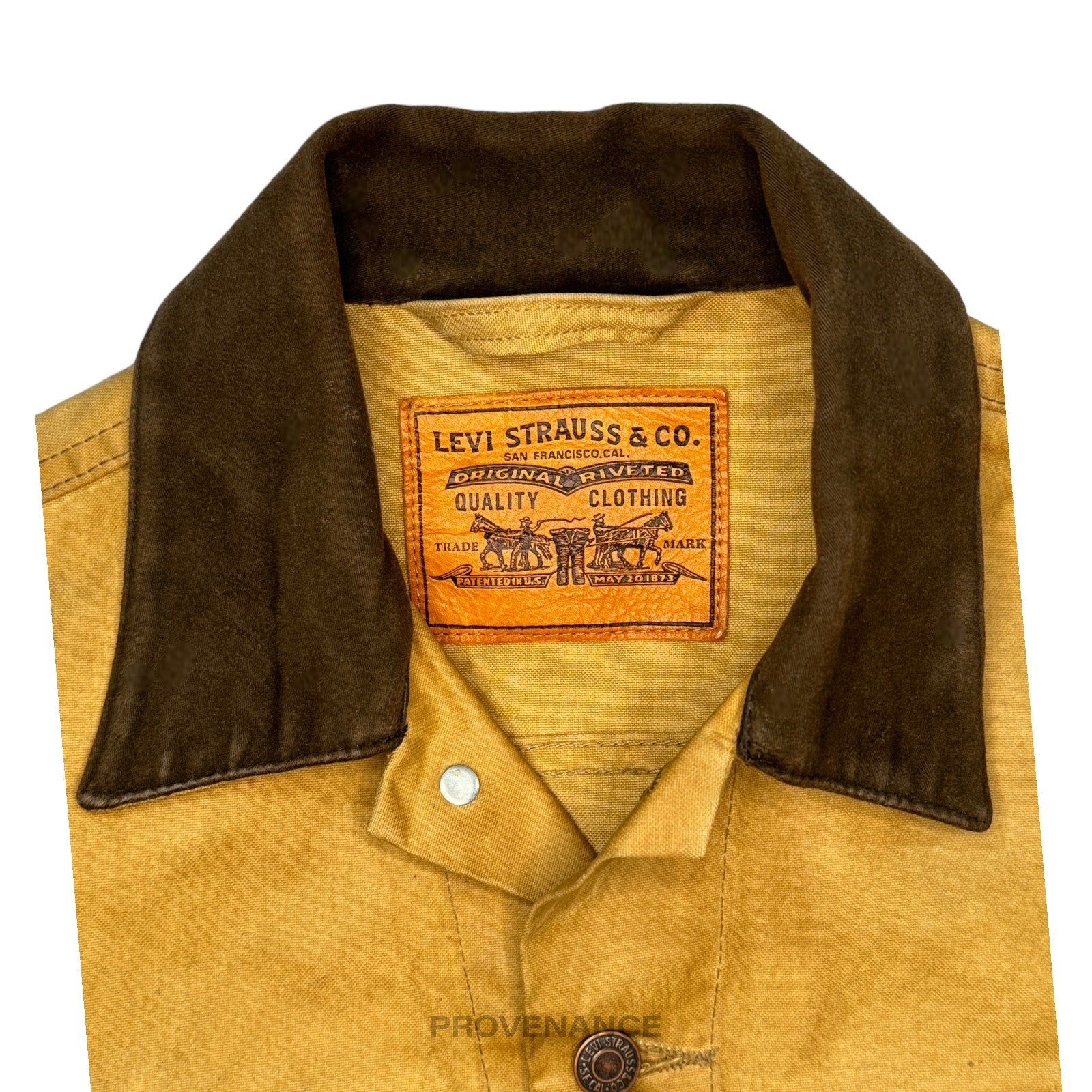 Levis x Filson - Levis x Filson Trucker Jacket - Tan Waxed Tin Cloth S - 6