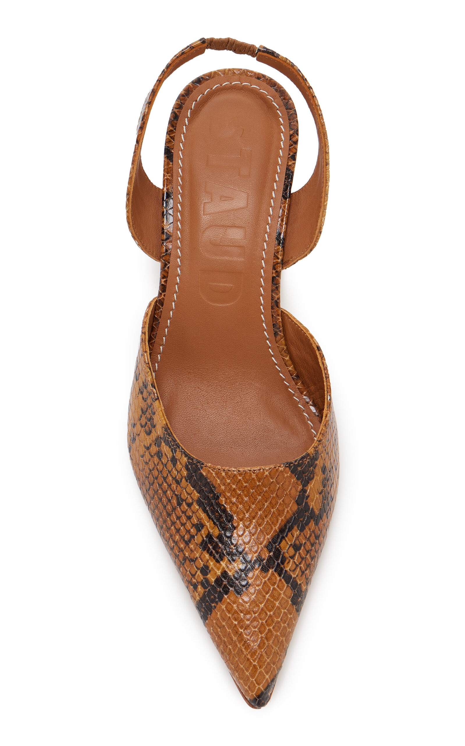 Sebastian Snake-Effect Leather Slingback Pumps animal - 3