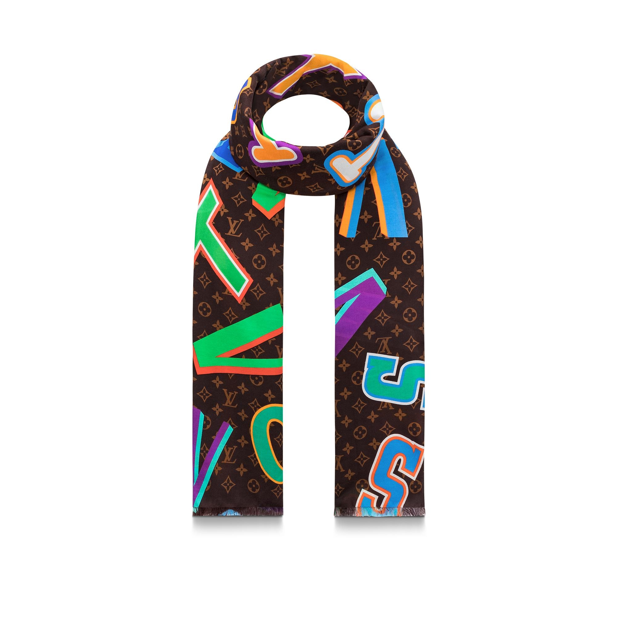 LV x NBA Letters Stole - 5