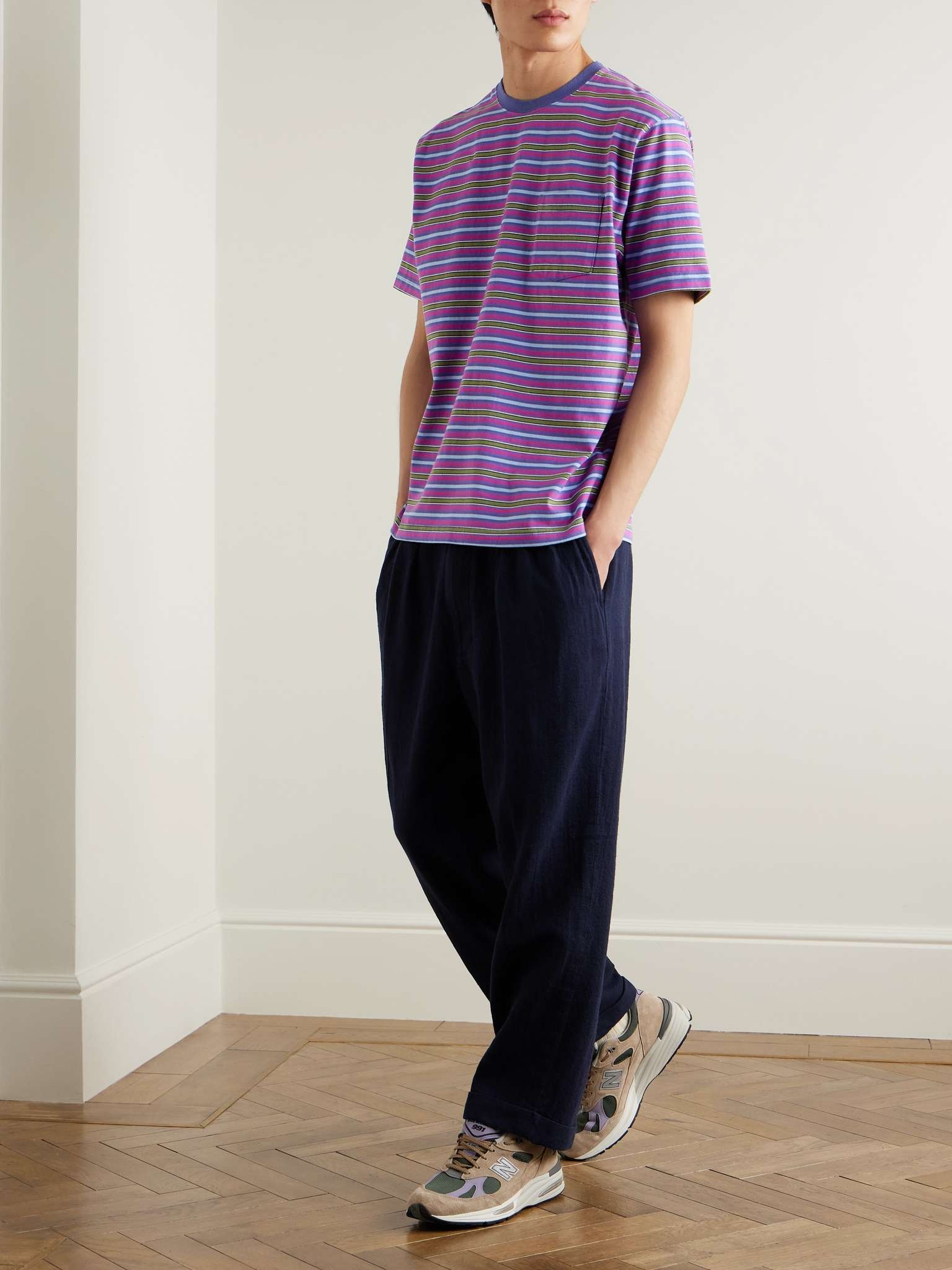 Striped Cotton-Jersey T-Shirt - 2