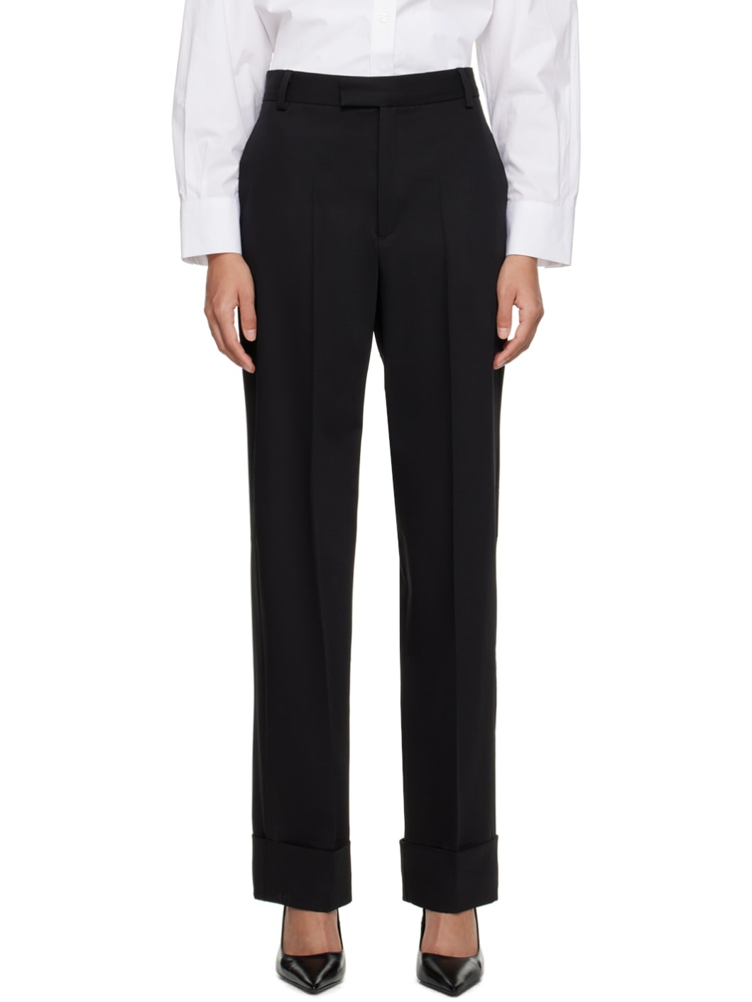 Black Tailored Trousers - 1