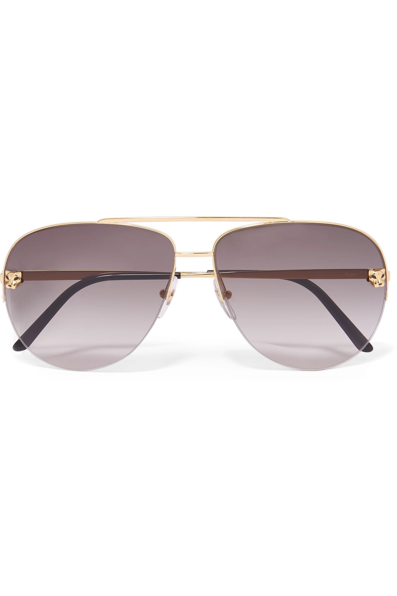 Panthère aviator-style gold-plated sunglasses - 1