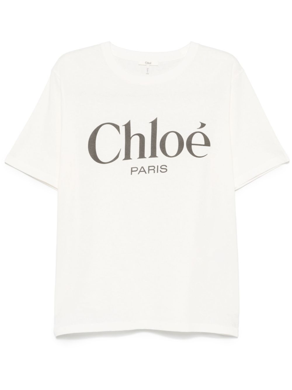 logo cotton T-shirt - 1