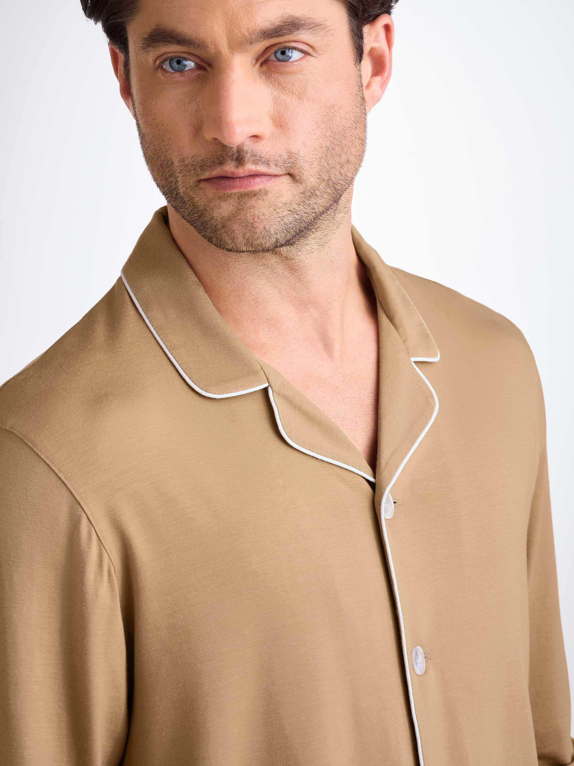 Men's Pajamas Basel Micro Modal Stretch Camel - 5