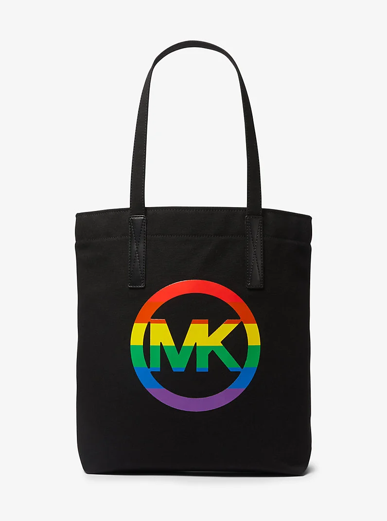 PRIDE Rainbow Logo Cotton Tote Bag - 1