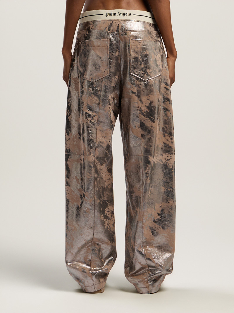 Laminated Leather Carrot Pant 4