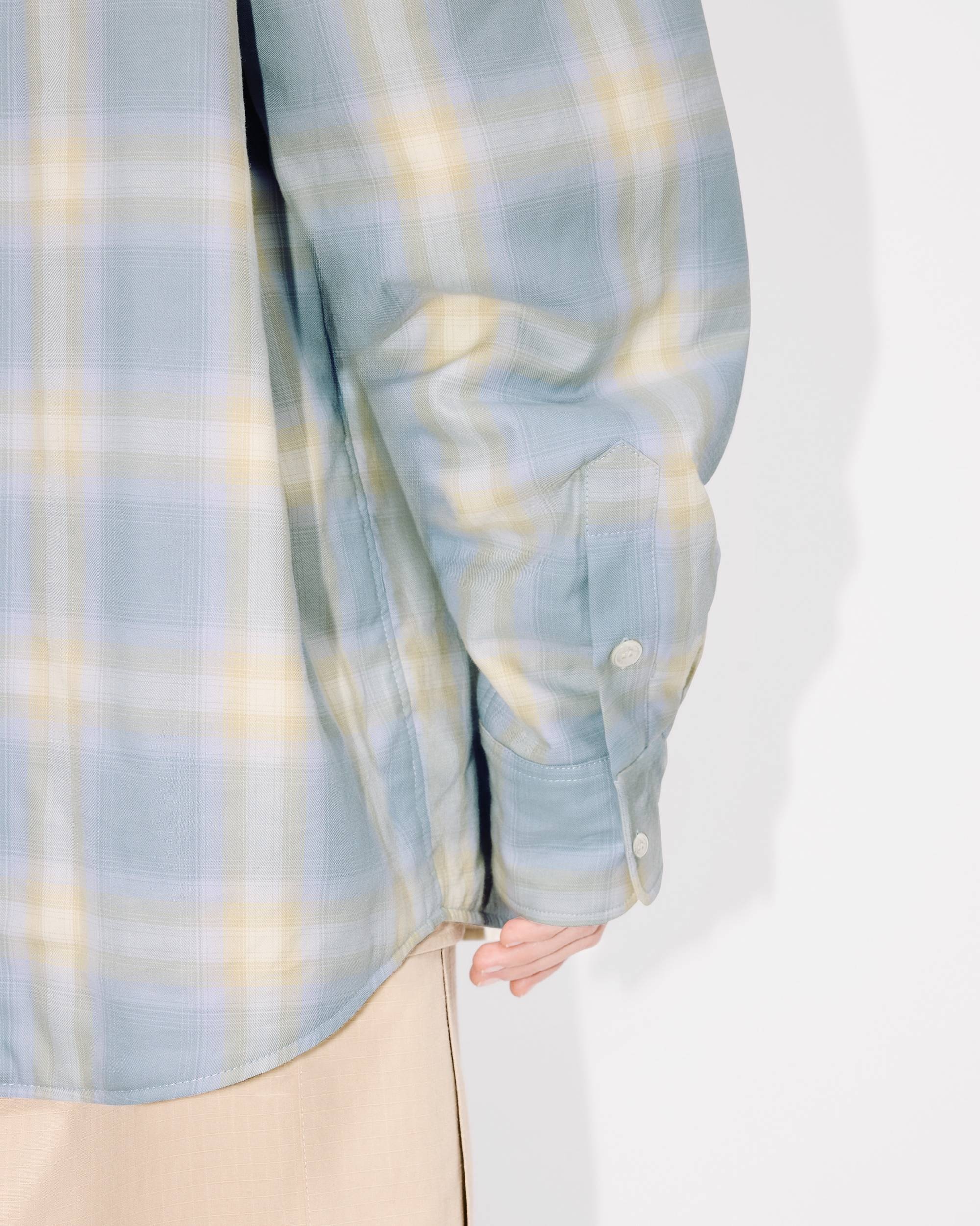 Genderless padded overshirt in cotton - 8