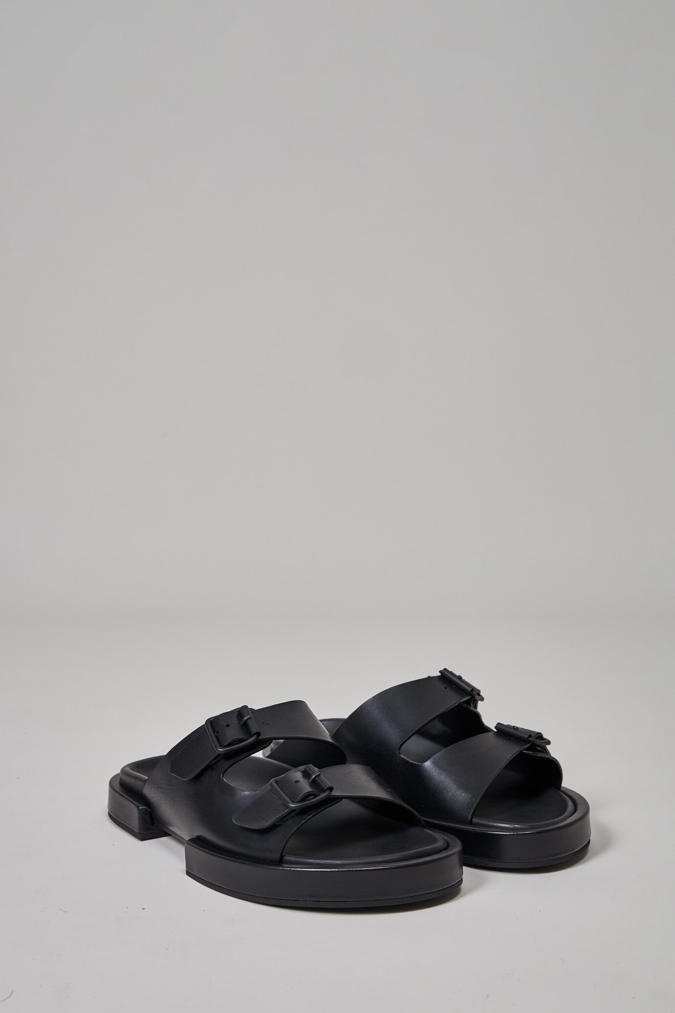 Ann Demeulemeester Henri Block Sandals Elbamat, black