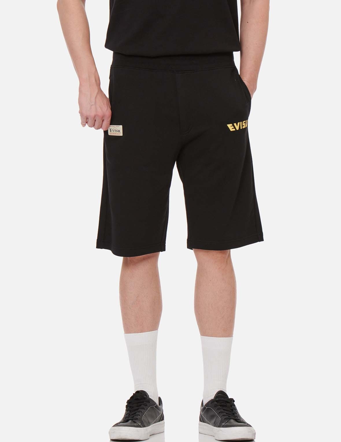 DOUBLE DARUMA DAICOCK PRINT SWEAT SHORTS - 4