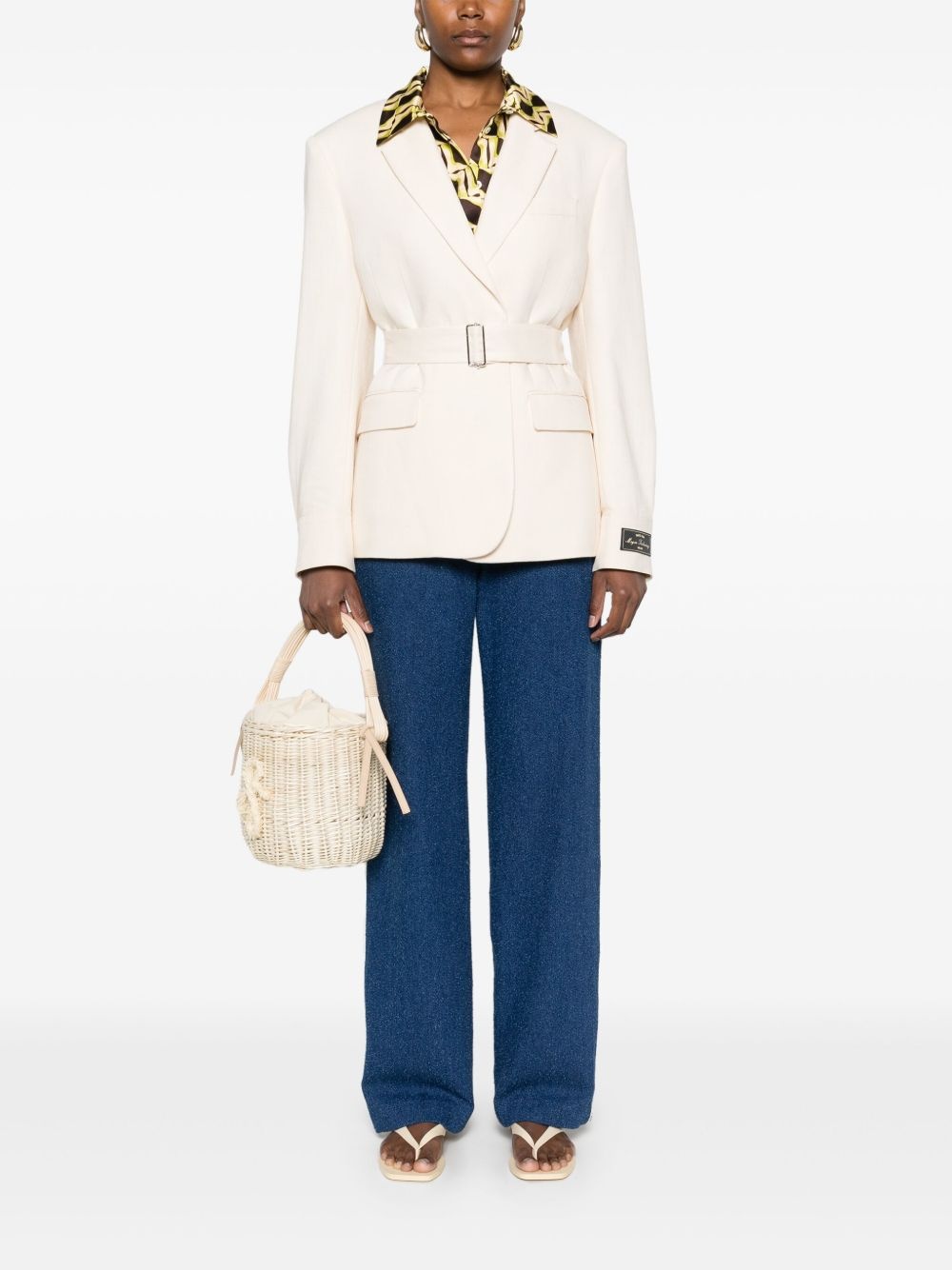 belted blazer - 2