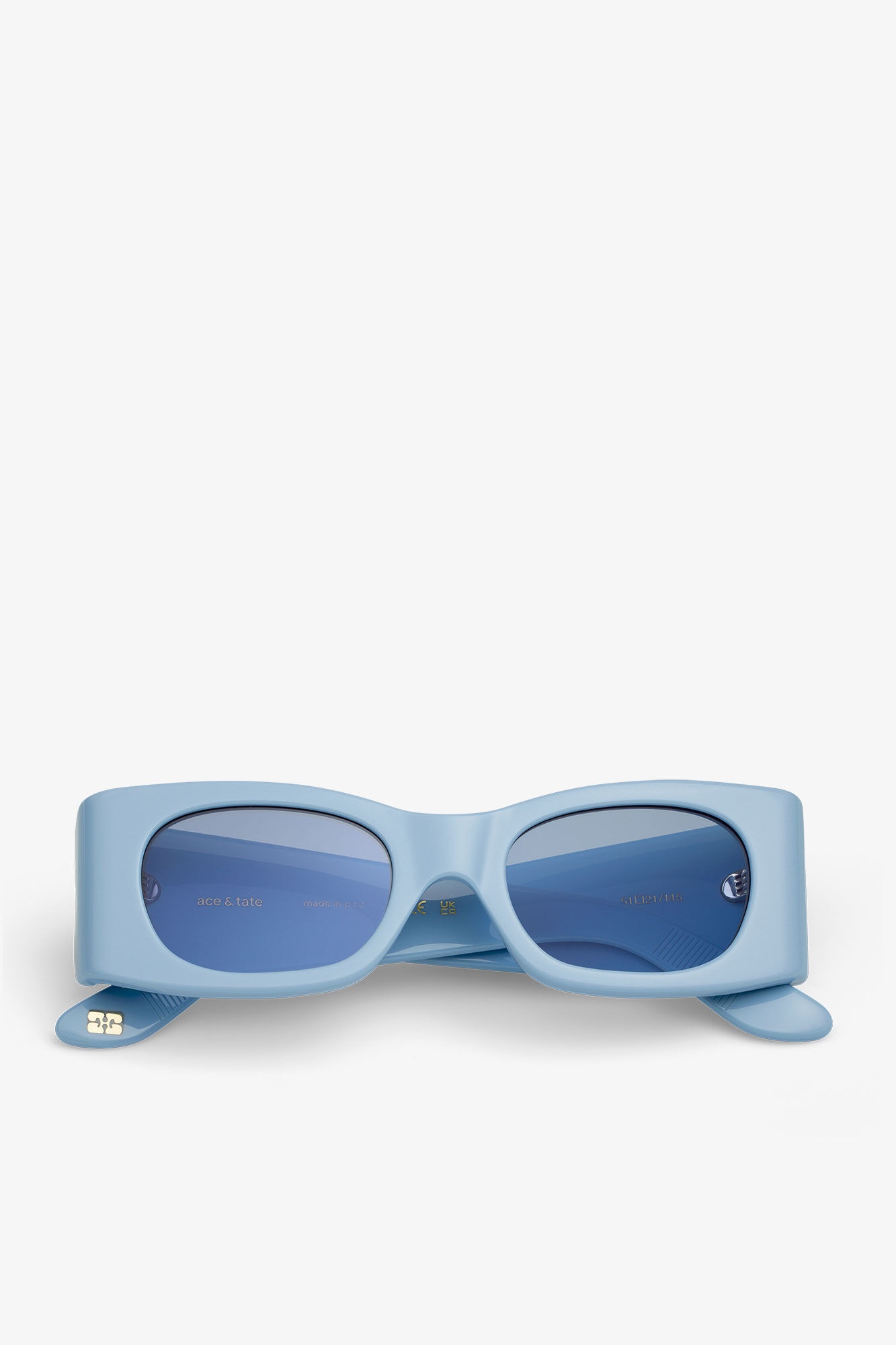 GANNI X ACE & TATE BABY BLUE KAYLA SUNGLASSES - 1