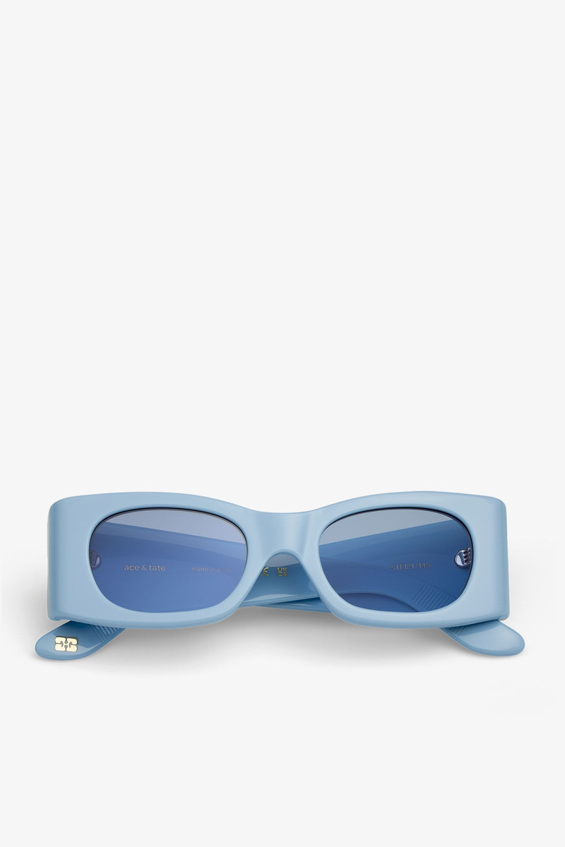 GANNI X ACE & TATE BABY BLUE KAYLA SUNGLASSES 1