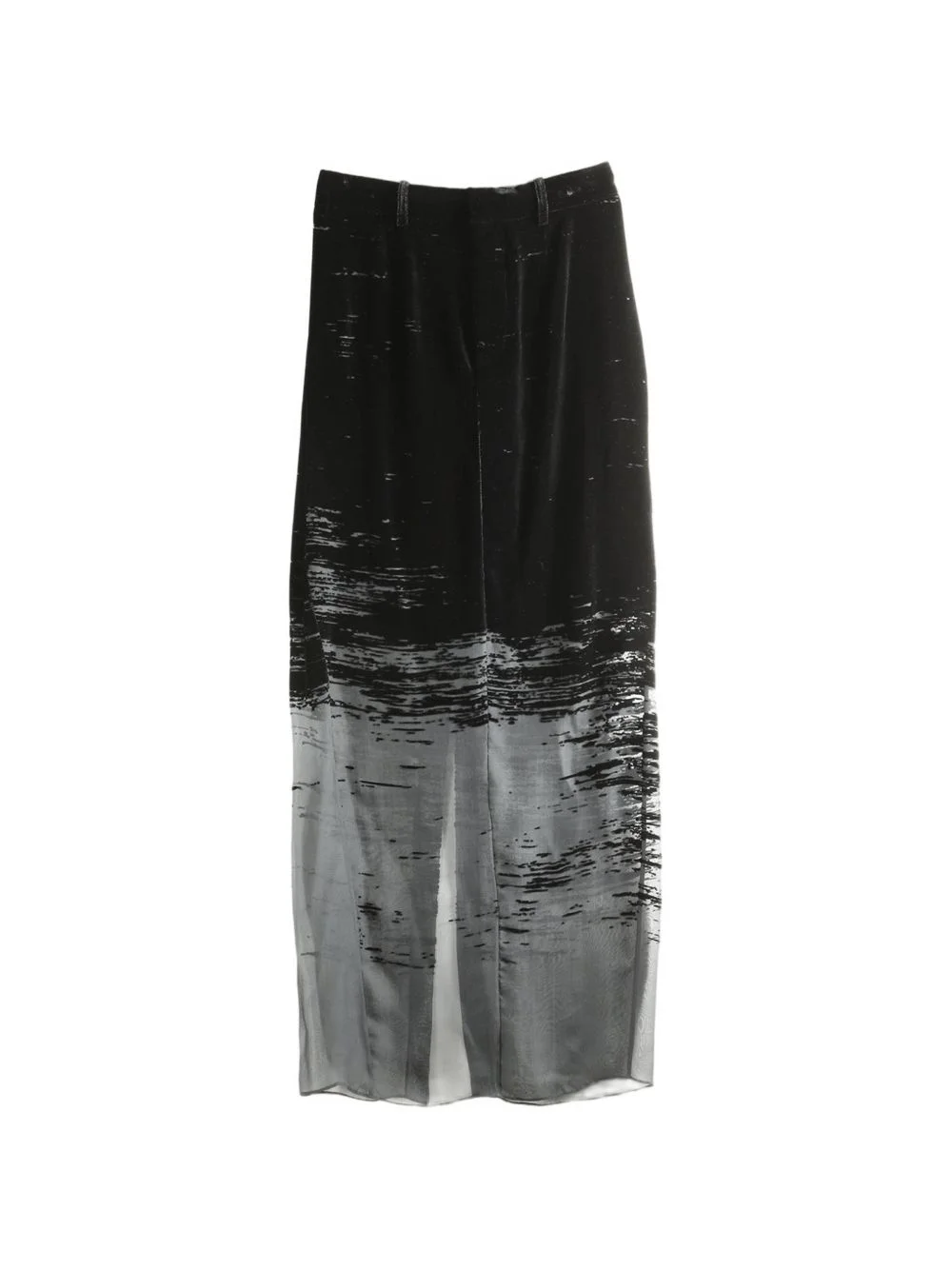 glitch-effect maxi skirt - 1