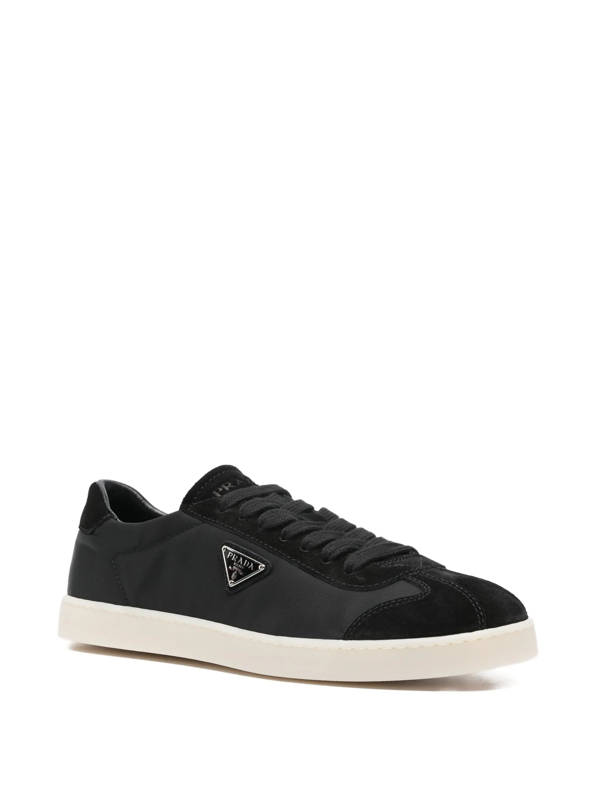 Prada Suede-panelled Lace-up Trainers - 2