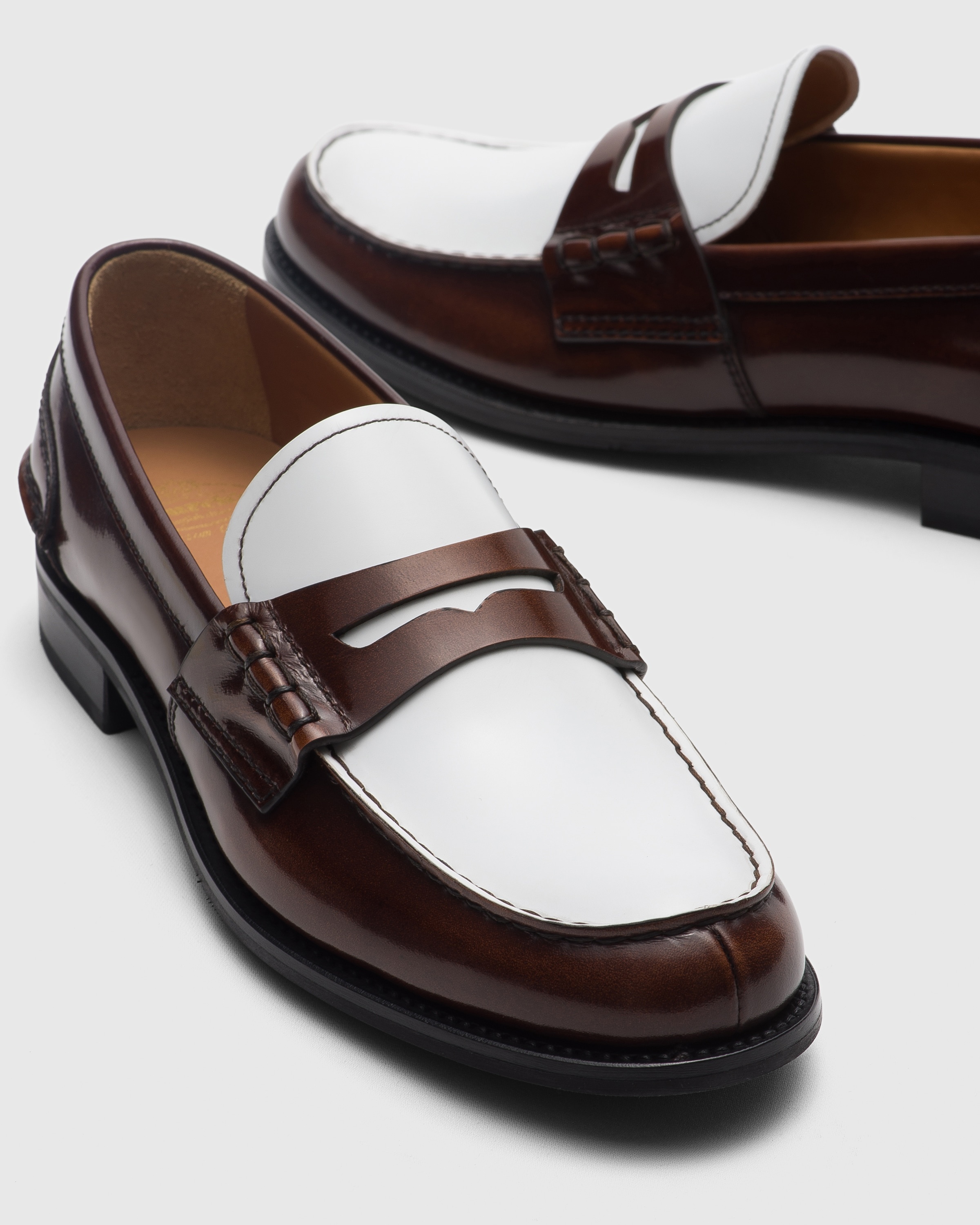 Fumé Brushed Calfskin Bicolor Loafer - 3
