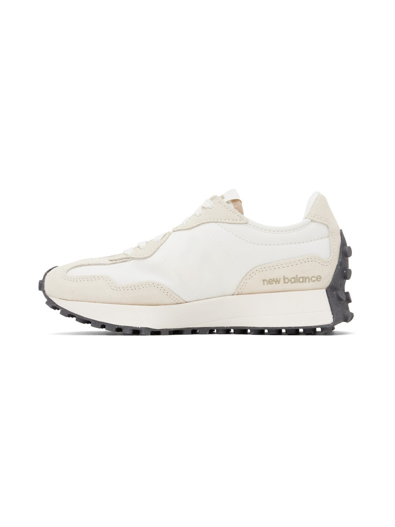 New Balance White & Beige 327 Sneakers outlook