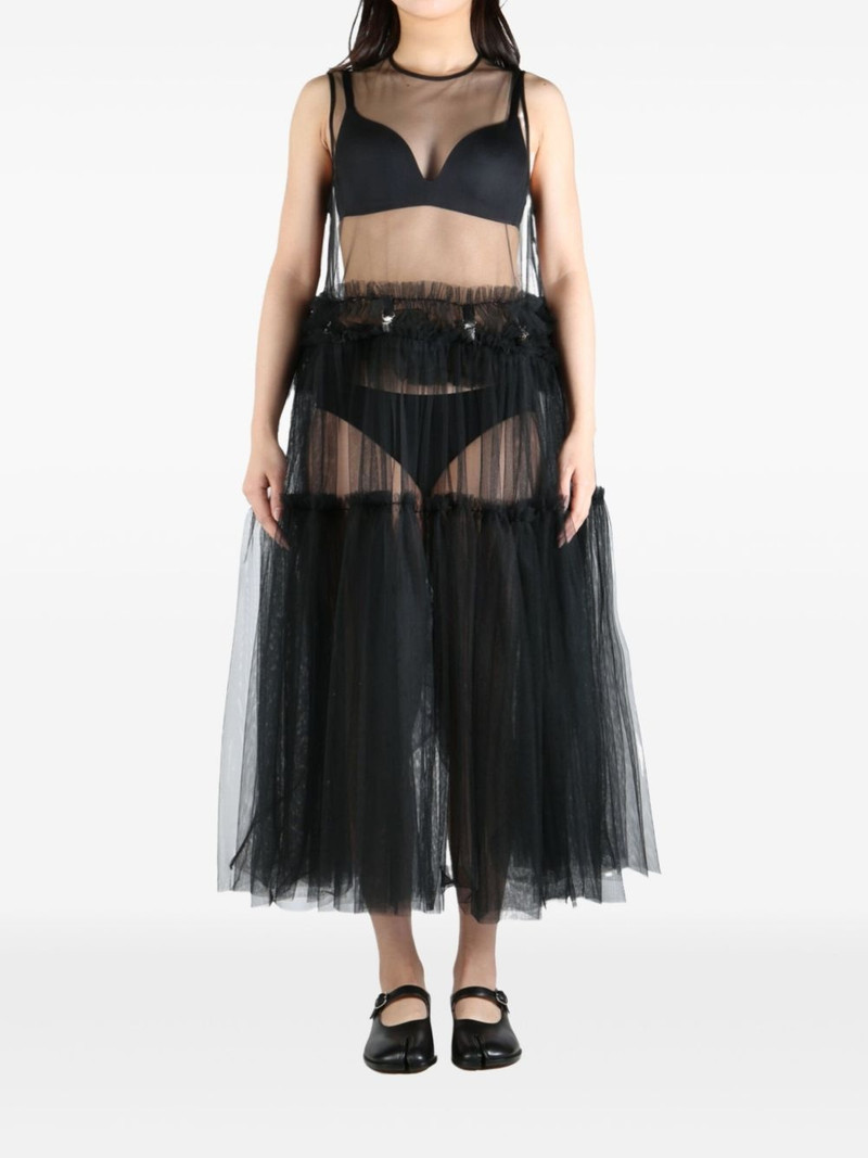 Noir Kei Ninomiya detachable-skirt dress outlook
