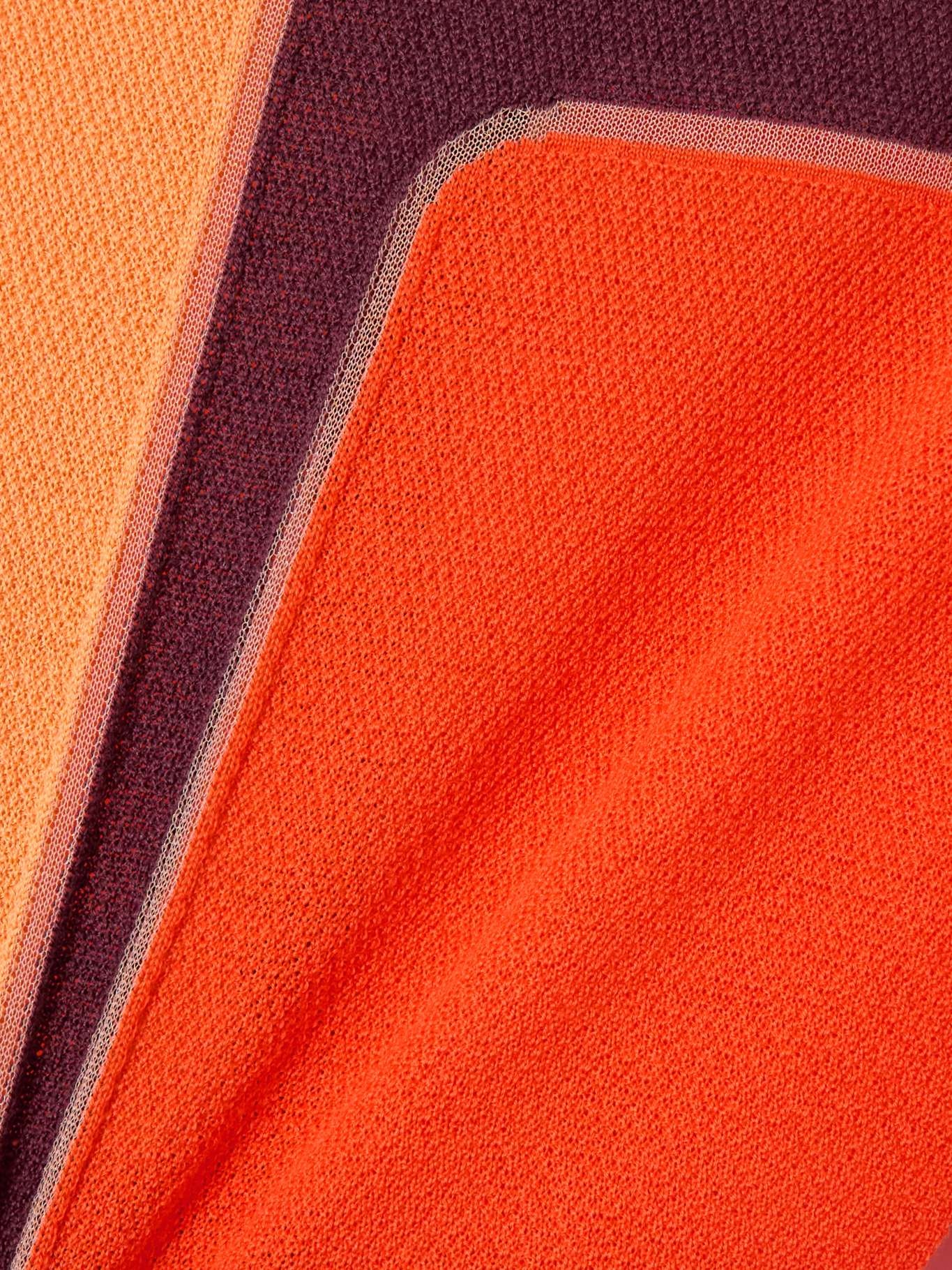 Atreus paneled color-block wool-blend sweater Orange - 4
