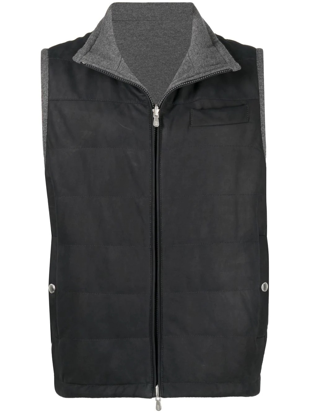 reversible zip-up gilet - 1