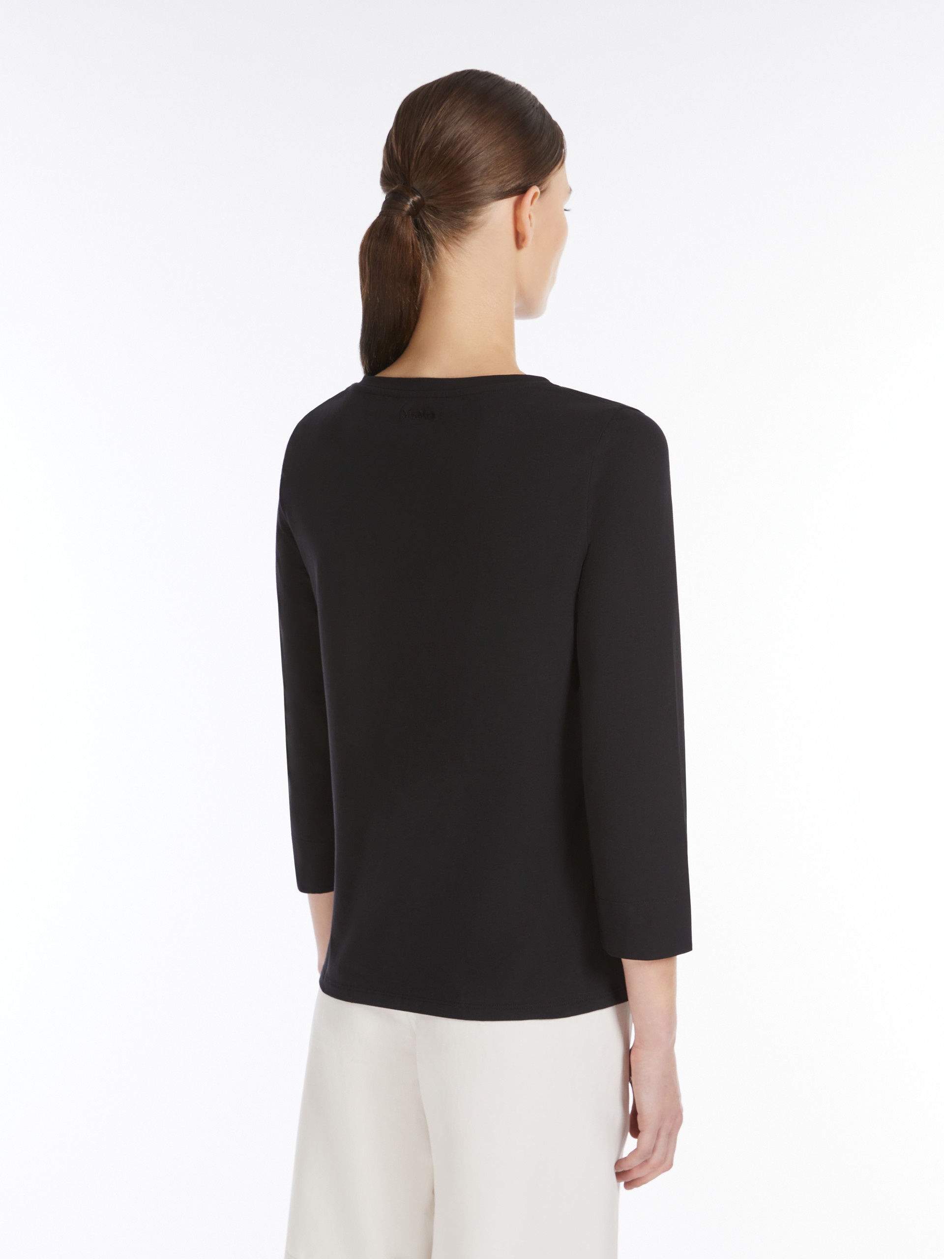 DURATA Jersey boat-neck T-shirt - 4