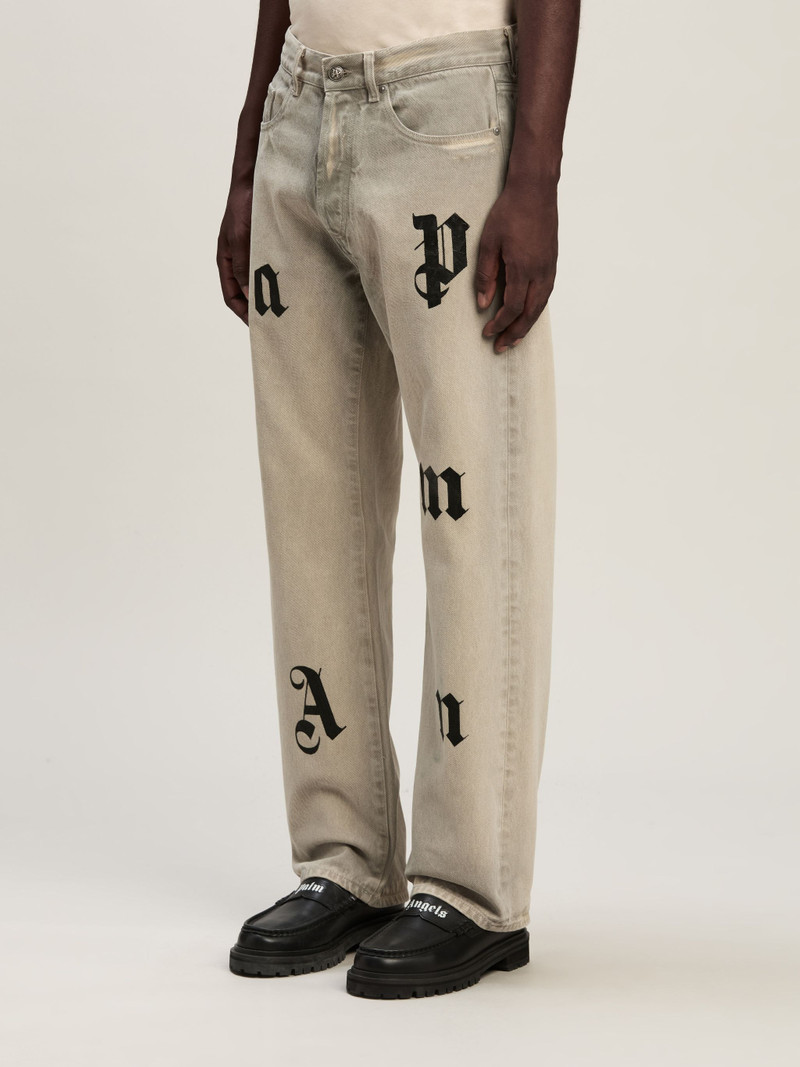 Logo Letters Jeans Loose Fit 4