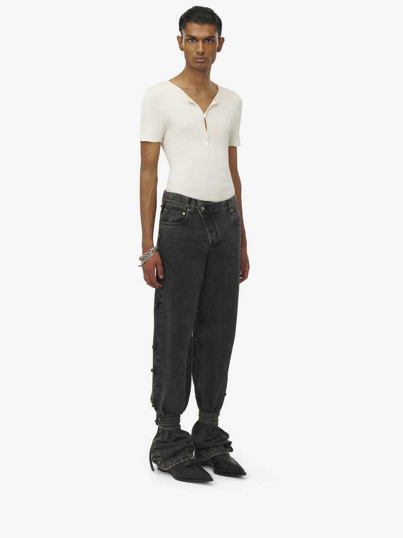 Baggy Tied Jeans - 3
