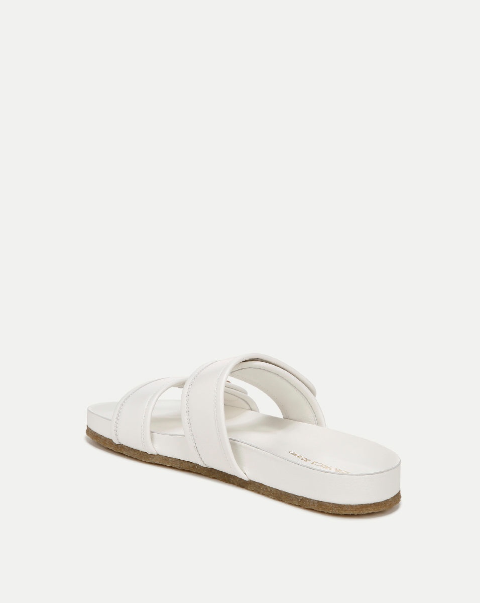 PERCEY LEATHER SLIDE SANDAL - 4