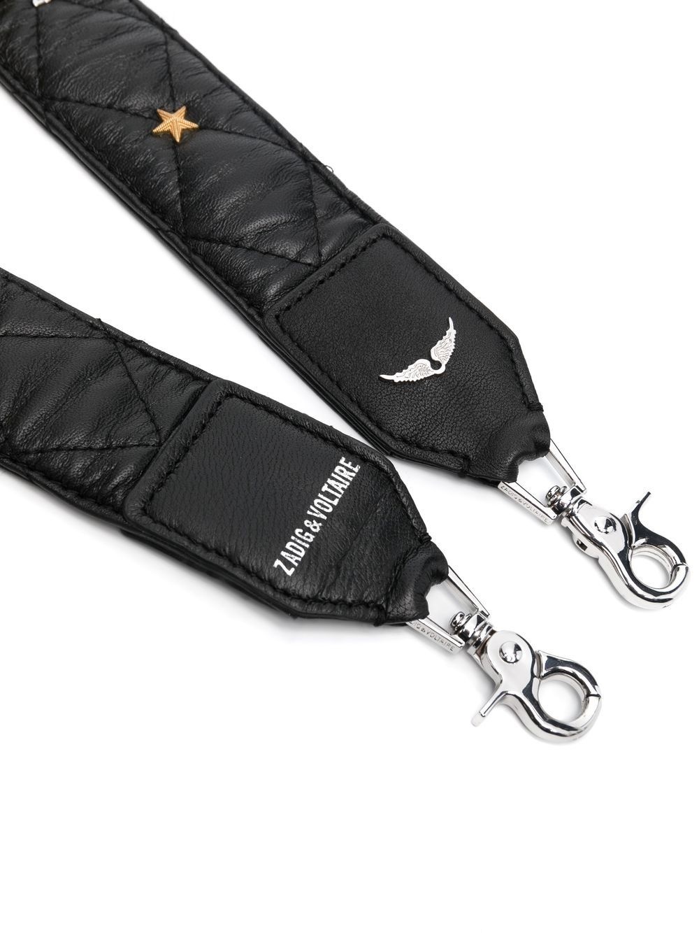 stud-detail leather bag strap - 2