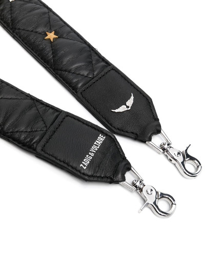 Zadig & Voltaire stud-detail leather bag strap outlook