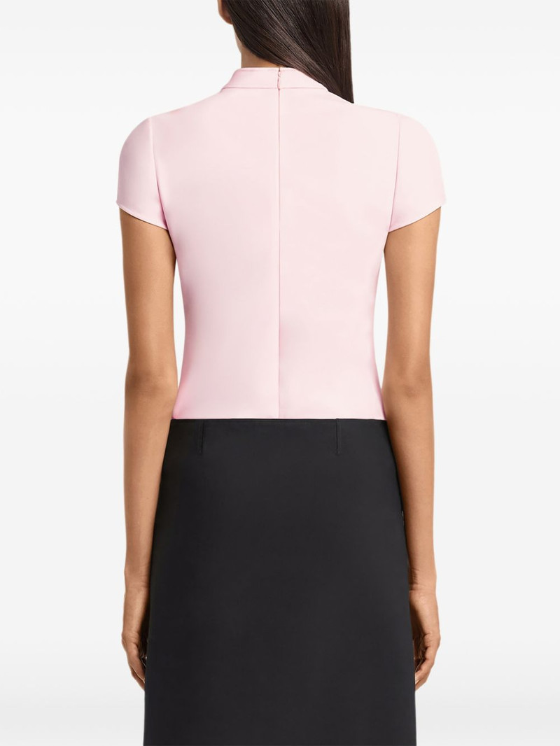 crêpe short-sleeves shirt 4