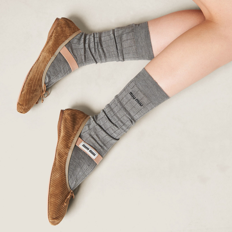 Corduroy ballerinas 5