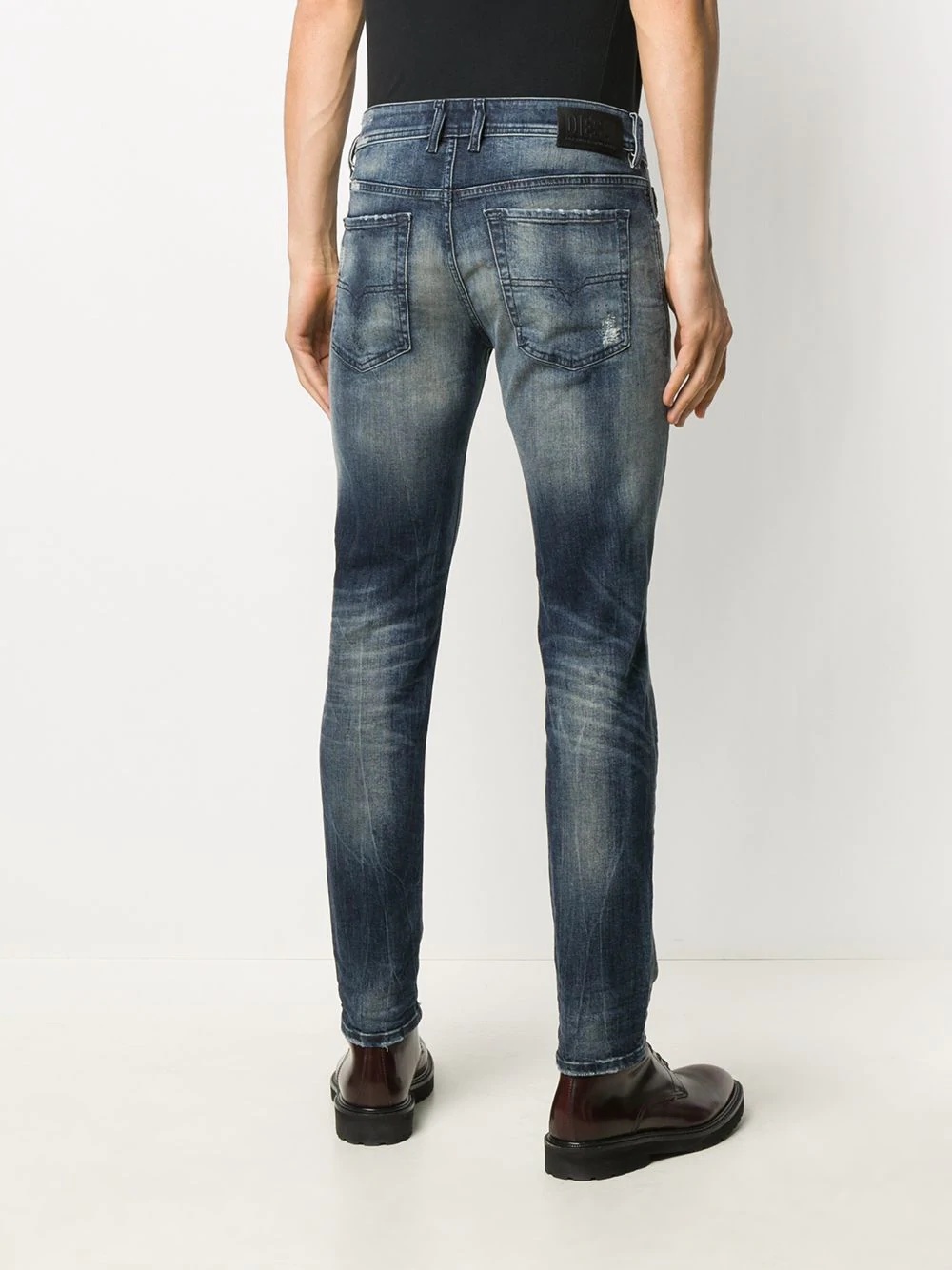 distressed skinny jeans  - 4