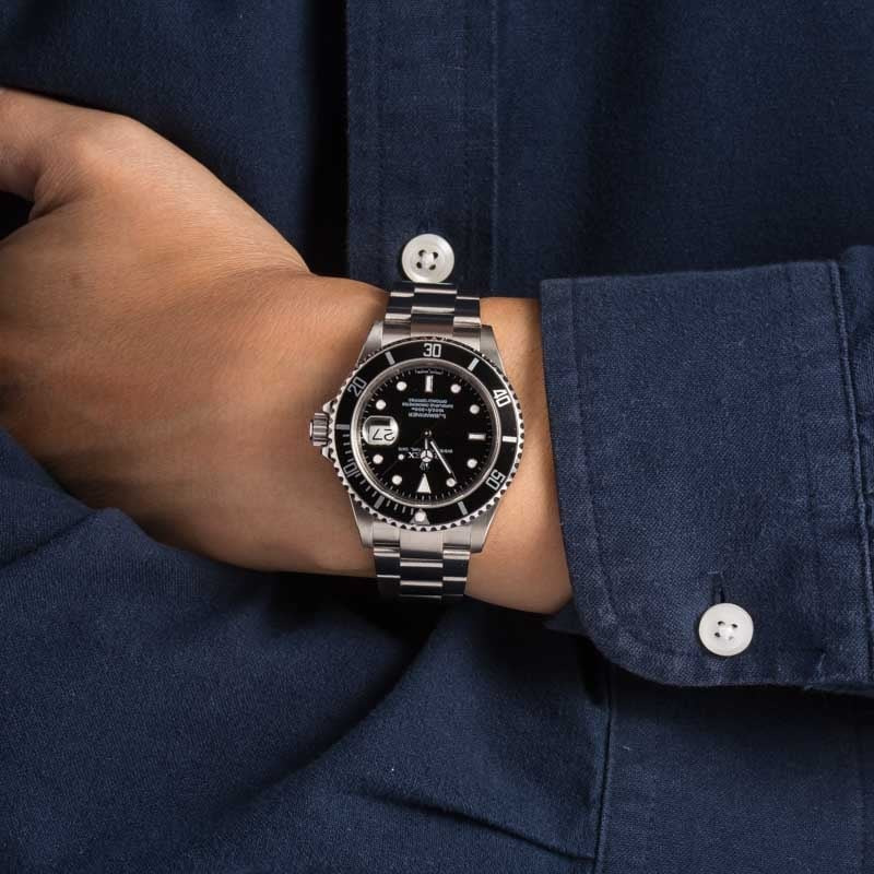 Rolex Submariner 16610T No Holes Stainless Steel Case - 5