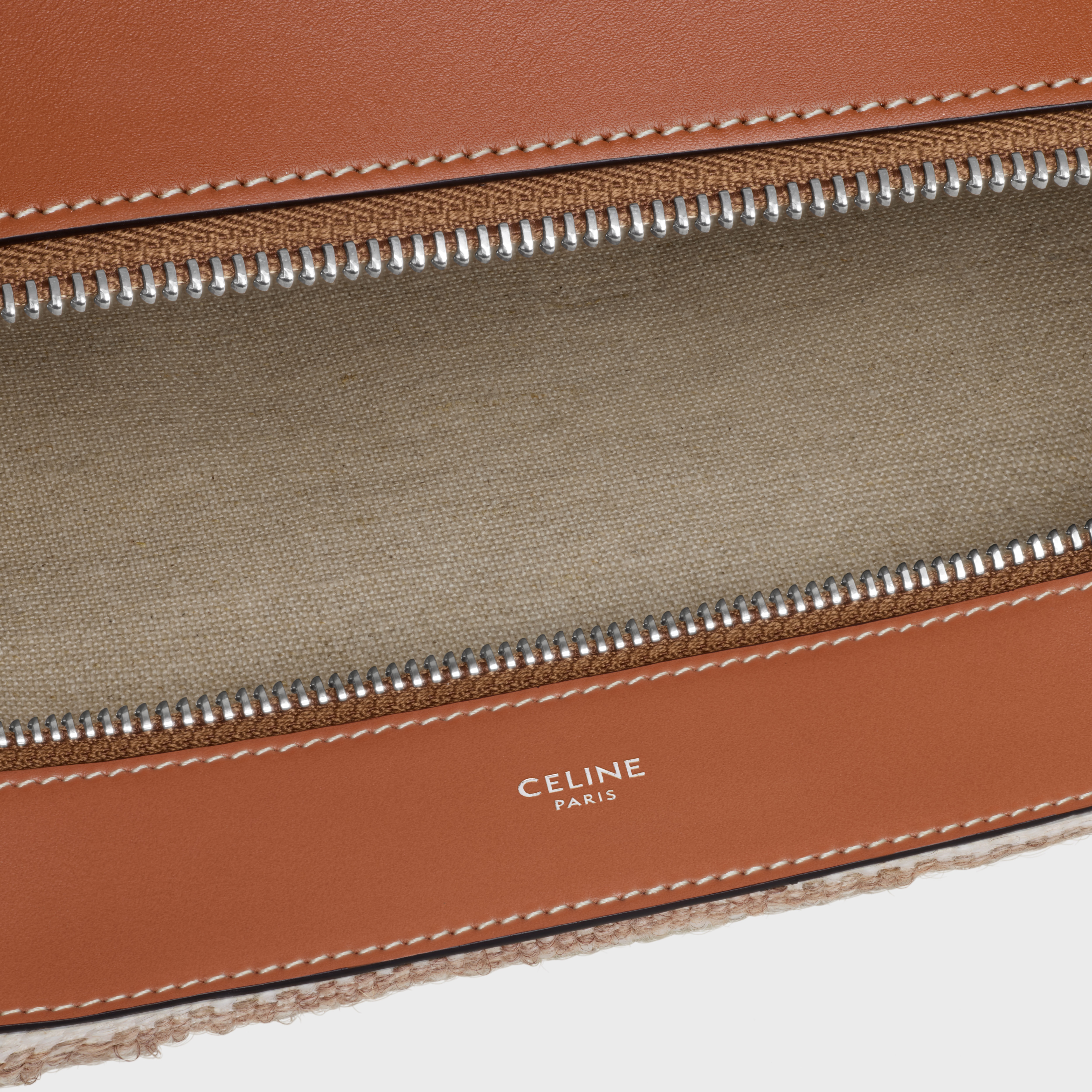 Large Strap Romy in Textile with celine jacquard and calfskin - 4