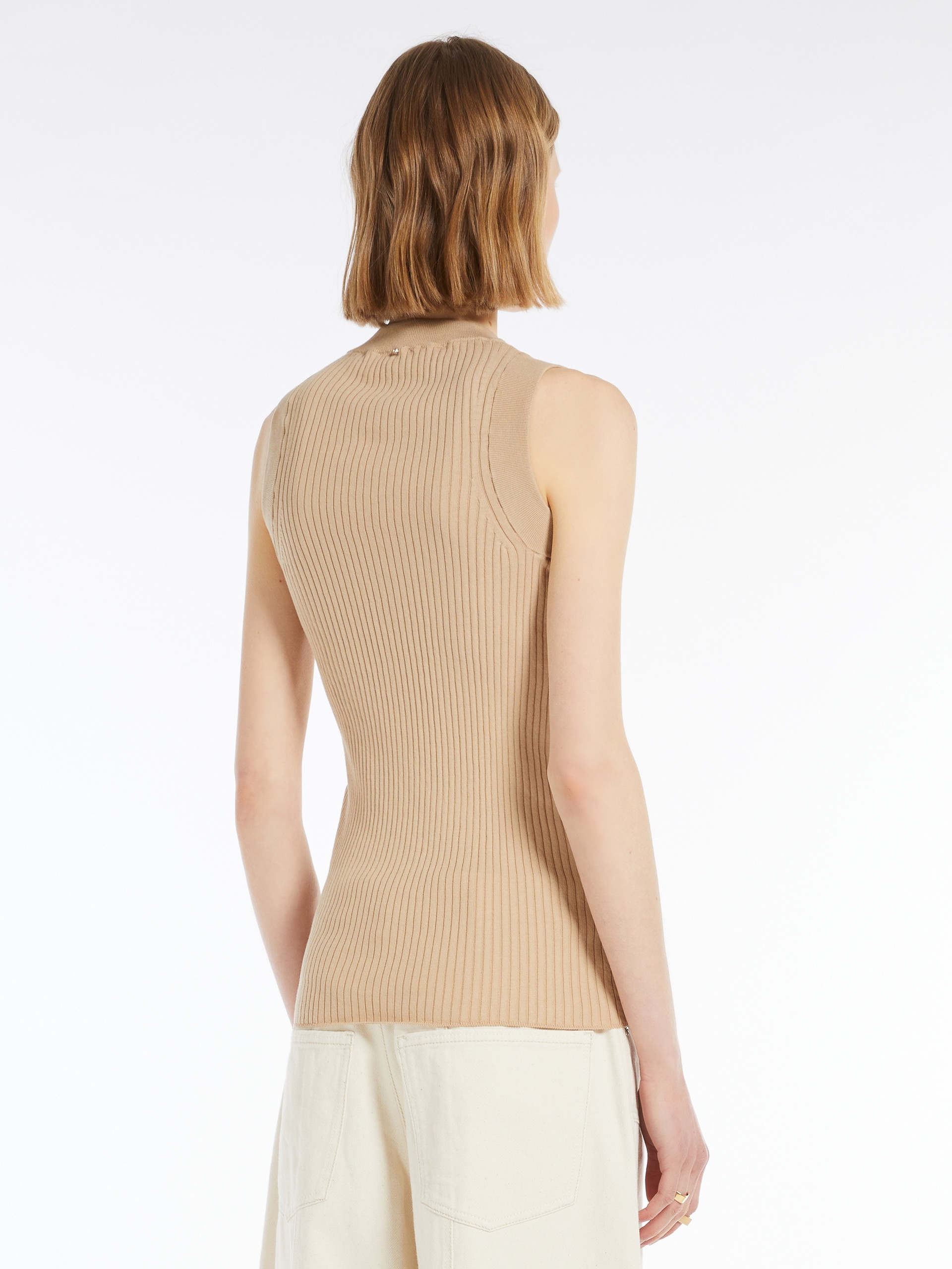 TIONE Ribbed cotton tank top - 4