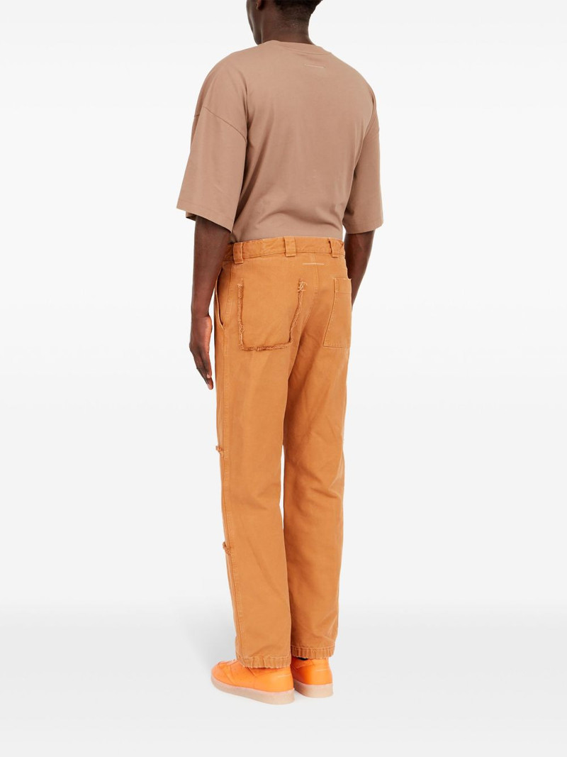 single-stitch logo straight trousers 5