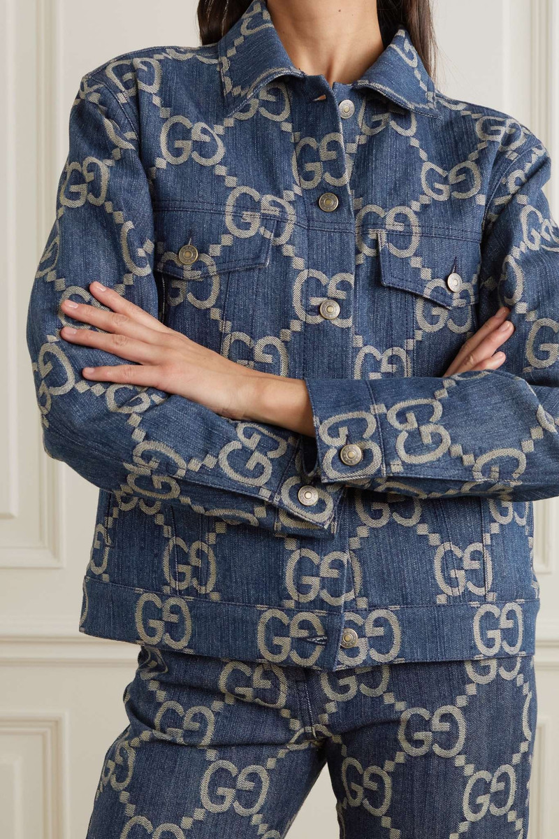 Jumbo GG denim-jacquard jacket 3