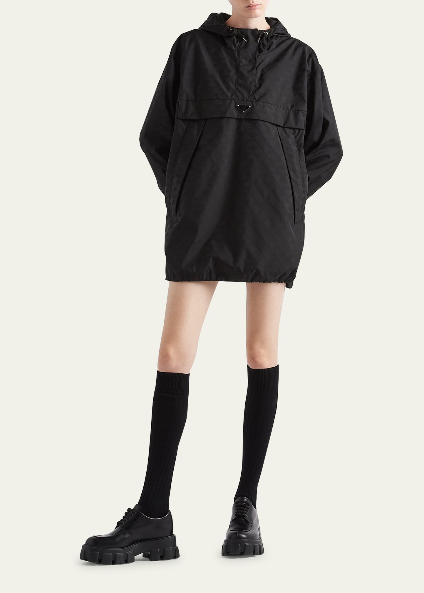 Printed Nylon Pullover Windbreaker - 2