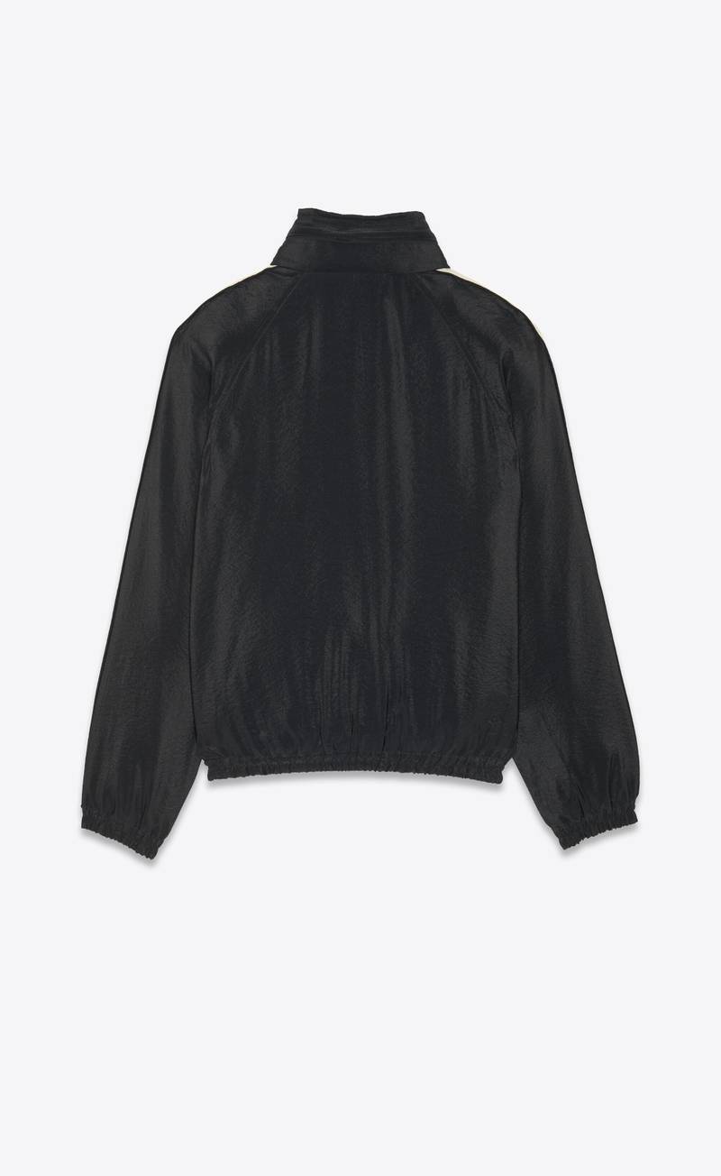 SAINT LAURENT monogram zipped jacket outlook