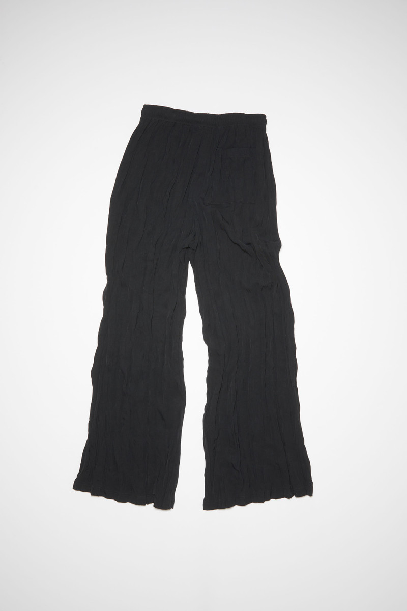 Satin trousers - Black - 1