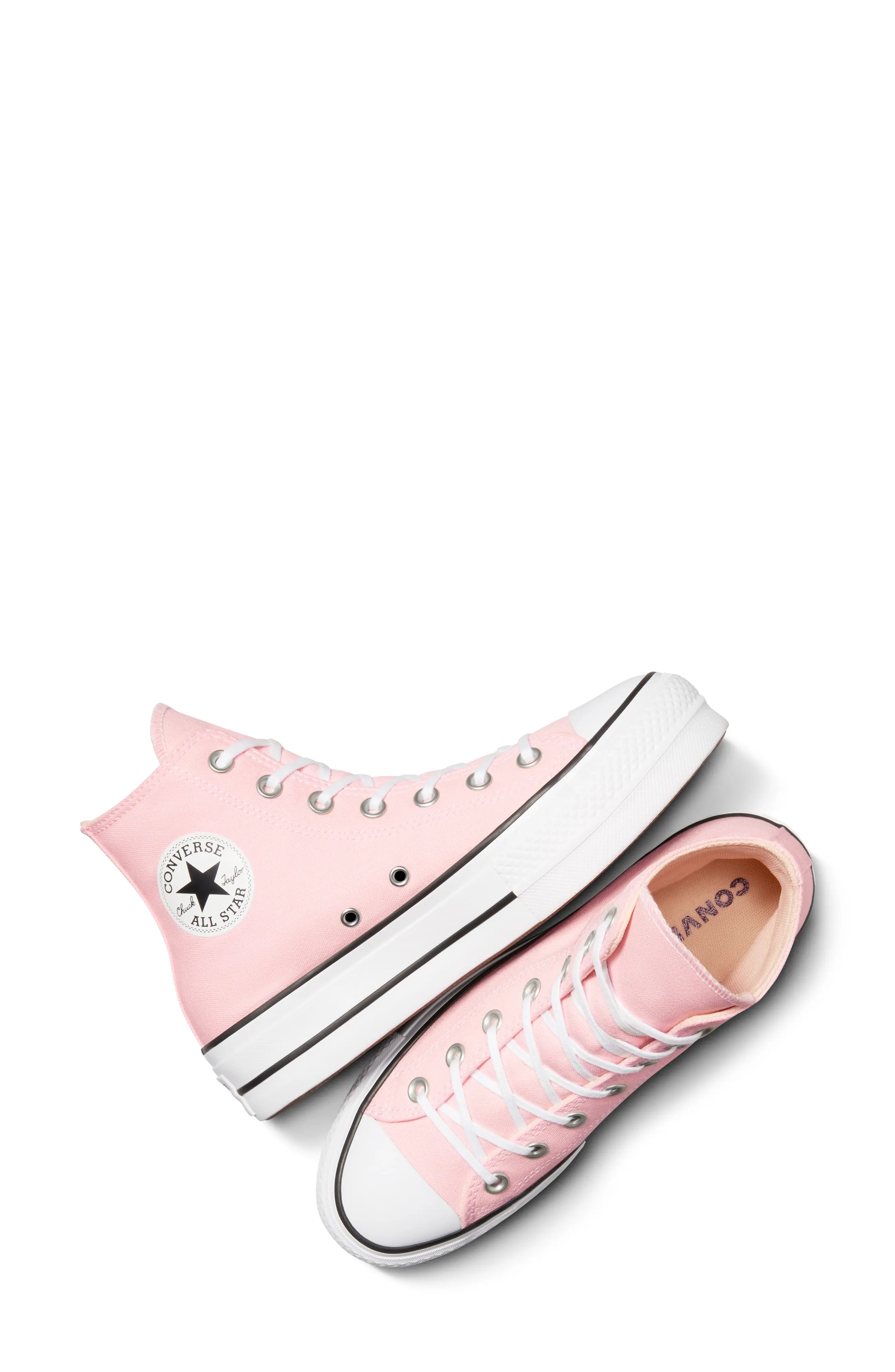 Chuck Taylor All Star Lift High Top Sneaker in Donut Glaze/White/Black - 9