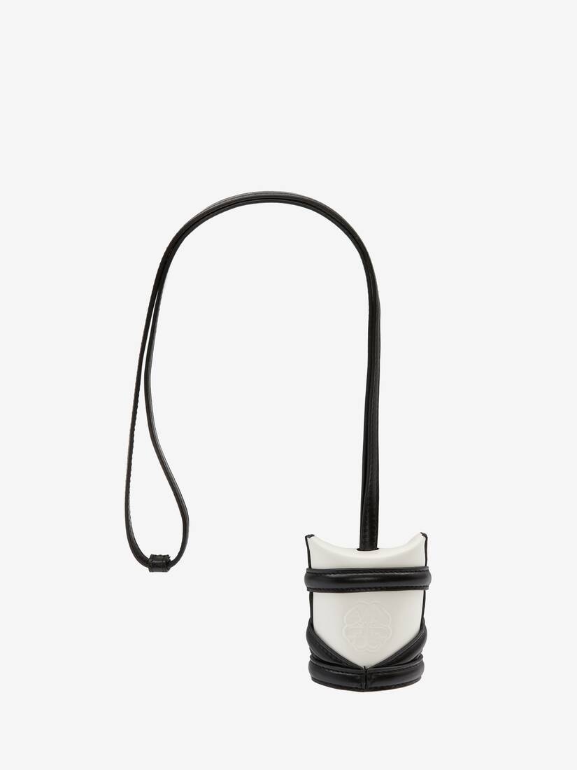 The Curve Key Holder in Ivory/black - 3