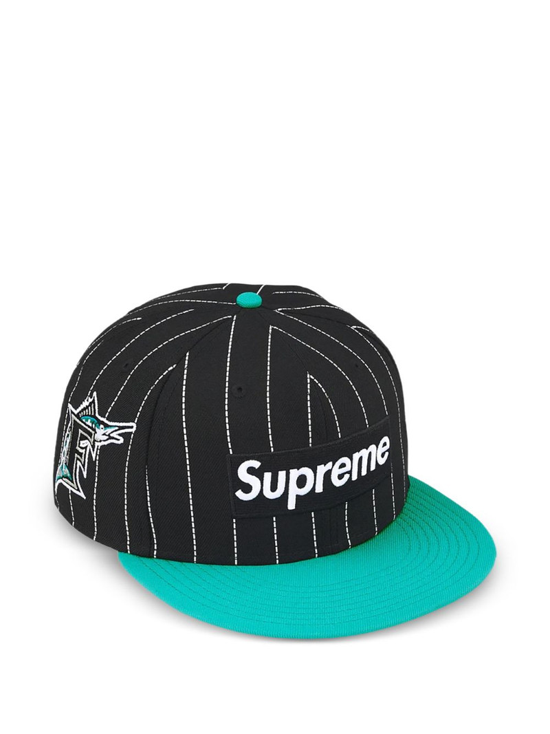 MLB Teams box logo striped cap 1