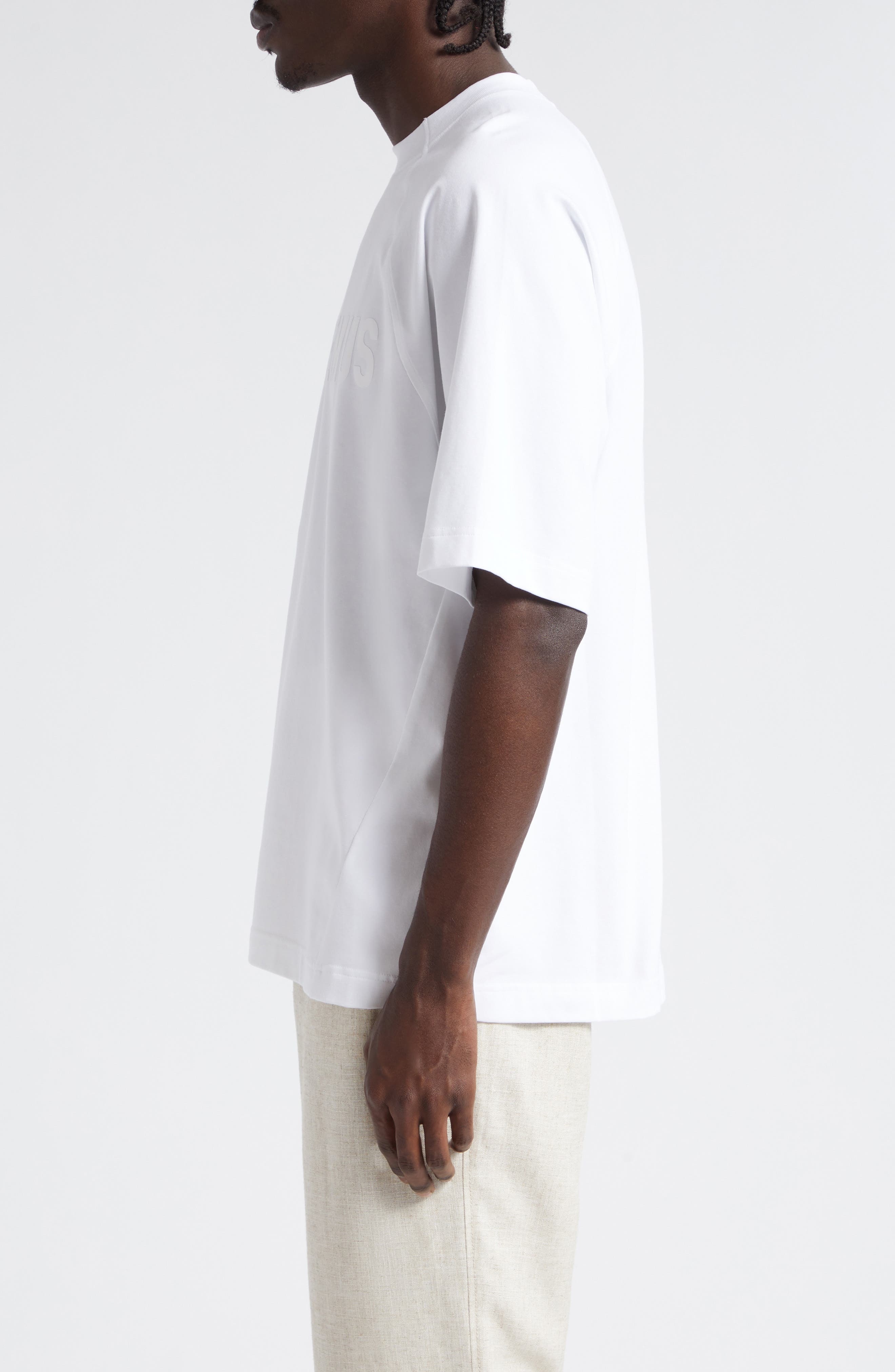 Le T-Shirt Typo Stretch Cotton Logo Graphic T-Shirt - 3